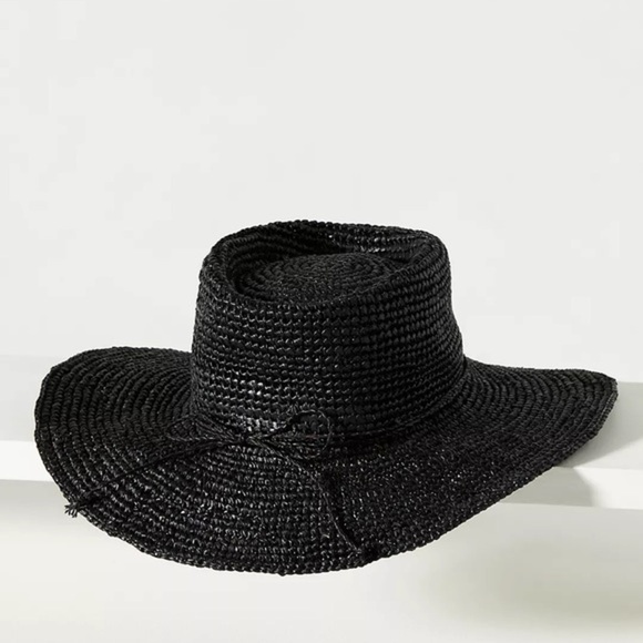 Anthropologie San Diego Hat Co. Crochet Raffia Boater - Picture 2 of 4